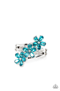 Posh Petals Blue Ring - Jewelry by Bretta