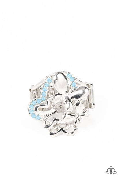 Fluttering Flashback Blue Ring - Jewelry by Bretta