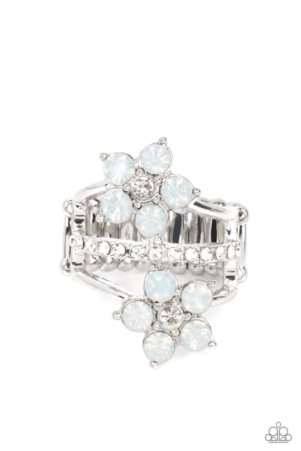 Precious Petals White Ring - Jewelry by Bretta