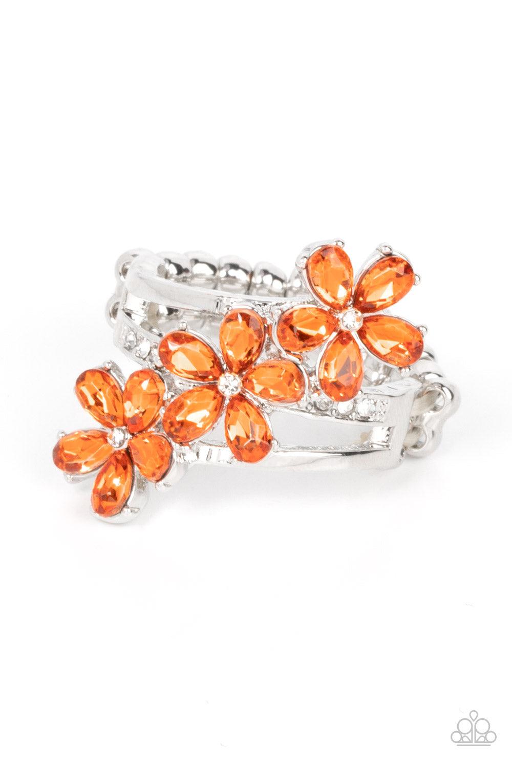 Posh Petals Orange Ring - Jewelry by Bretta