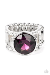 High Roller Sparkle Purple Ring - Jewelry by Bretta