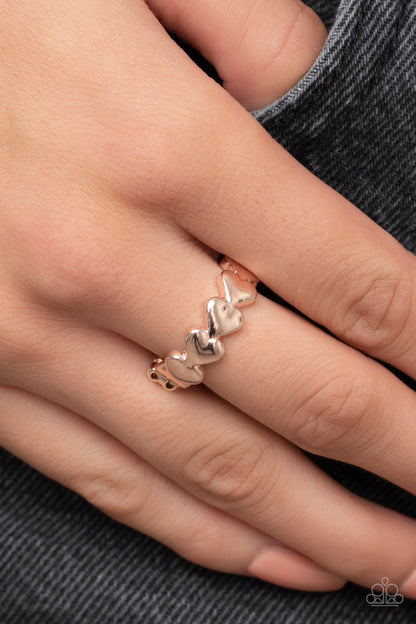 Rhythm of Love Rose Gold Ring - Jewelry by Bretta