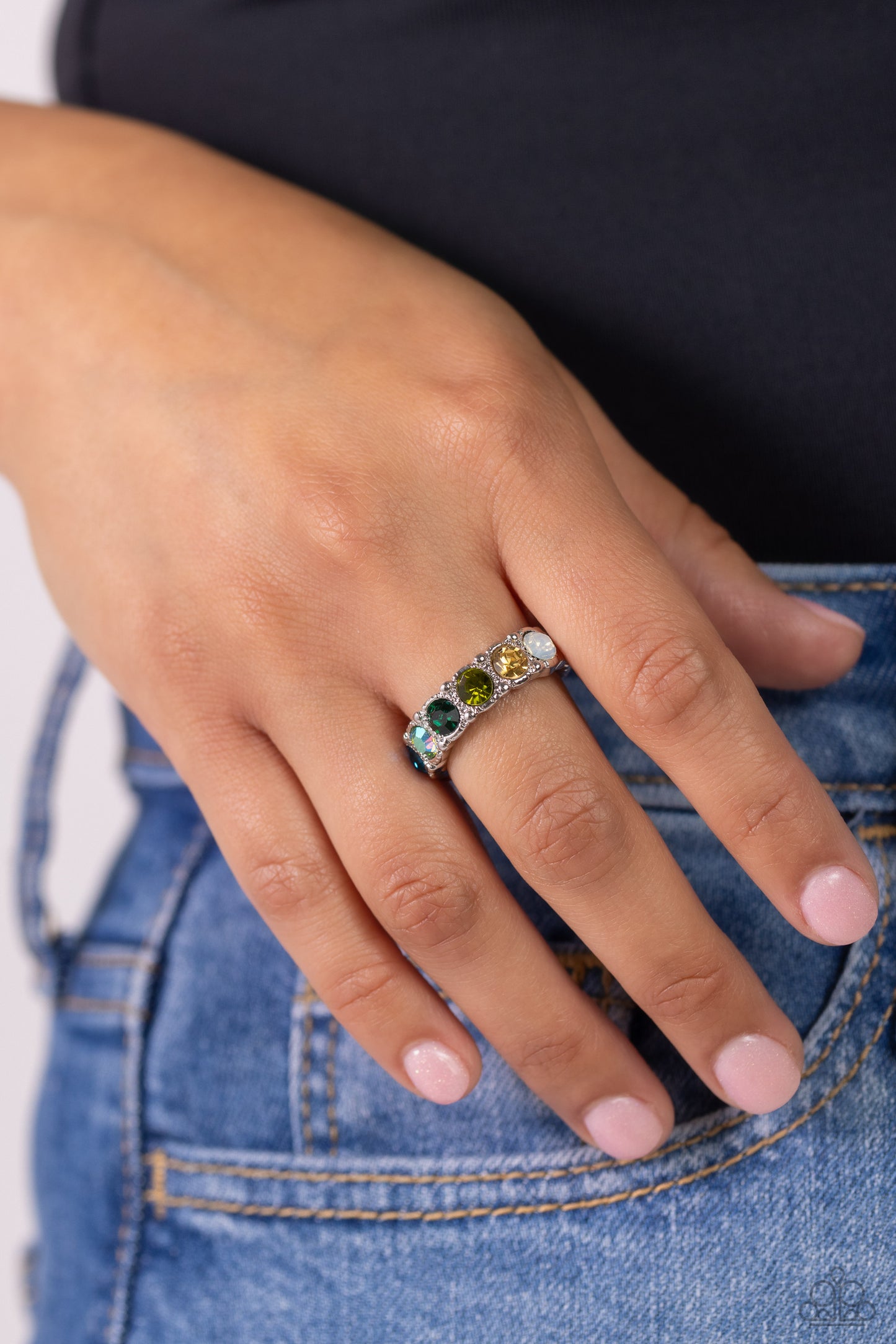 Taming Twilight Green Ring - Jewelry by Bretta