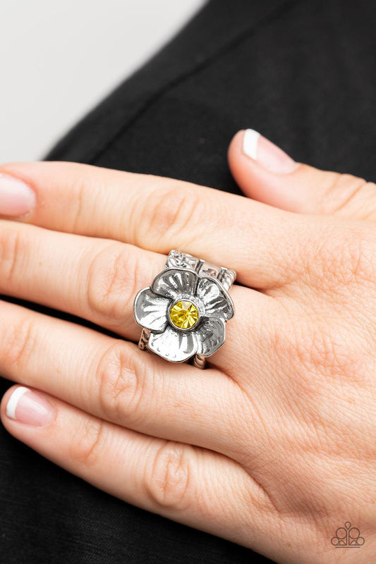 Prismatically Petunia Yellow Ring - Jewelry by Bretta