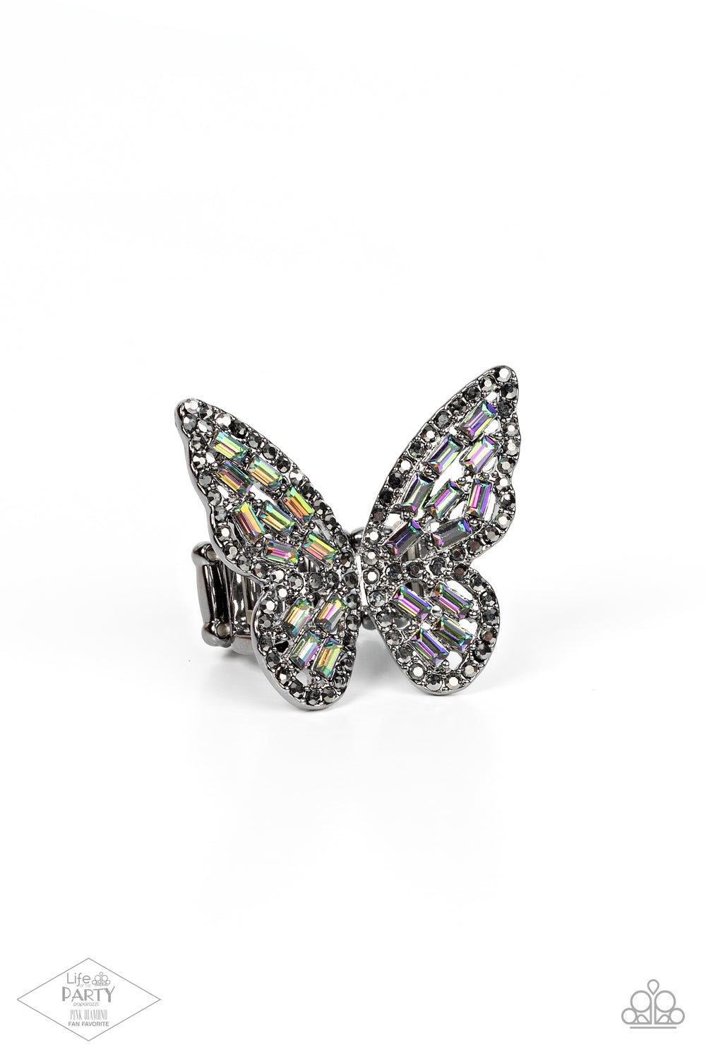Flauntable Flutter Multi Oil Spill Ring - Jewelry by Bretta