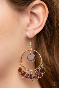 Cabana Charm Brown Earrings - Jewelry by Bretta