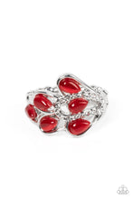 Cats Eye Cadence Red Ring - Jewelry by Bretta