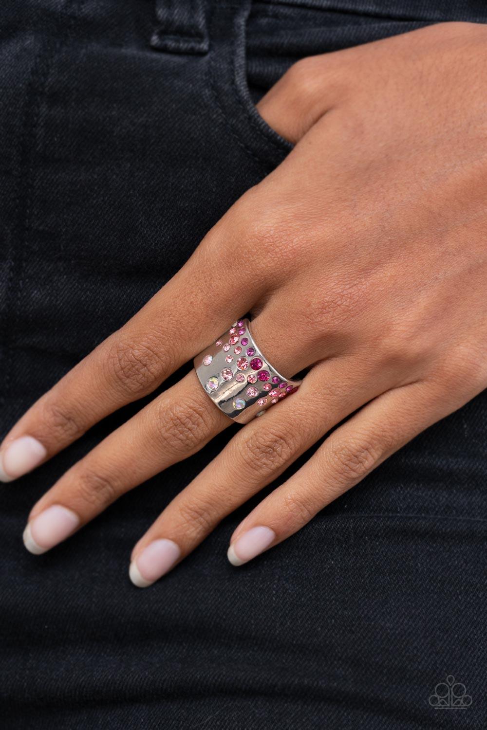 Sizzling Sultry Pink Ring - Jewelry by Bretta