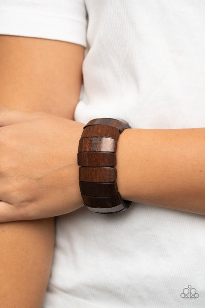 Island Grind Brown Bracelet  - Jewelry by Bretta