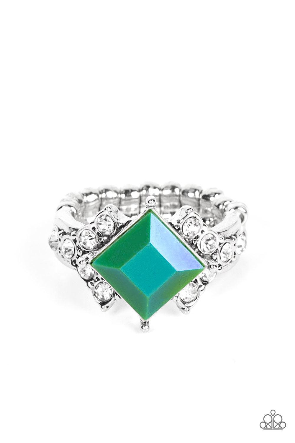 Mind-Blowing Brilliance Green Ring - Jewelry by Bretta