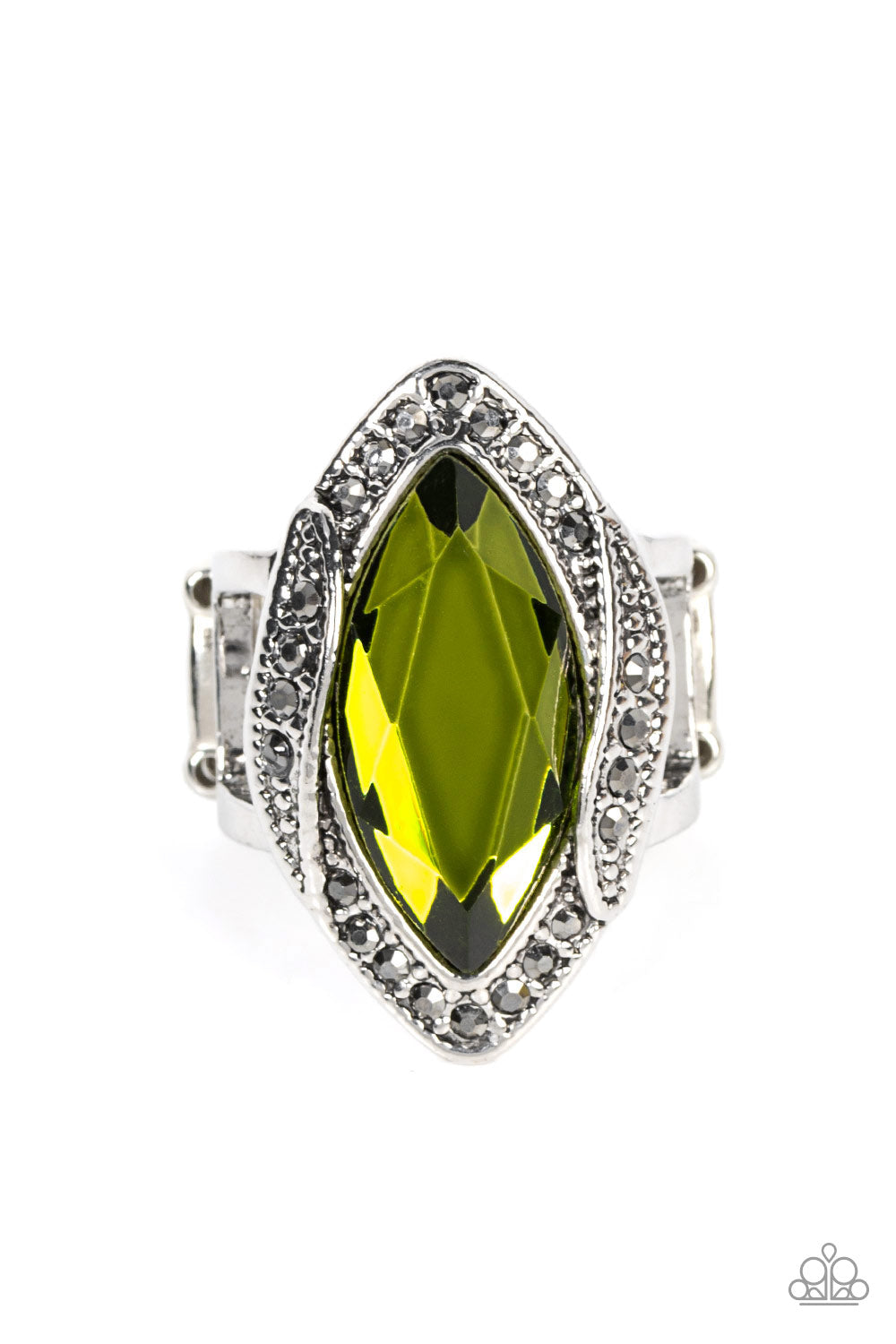 Let Me Take a REIGN Check Green Ring - Jewelry by Bretta