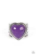 Stone Age Admirer Paparazzi  Purple Heart Ring