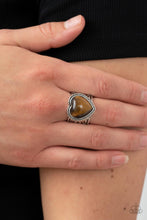 Stone Age Admirer Brown Ring - Jewelry by Bretta