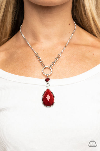 Valley Girl Glamour Red Necklace - Jewelry by Bretta