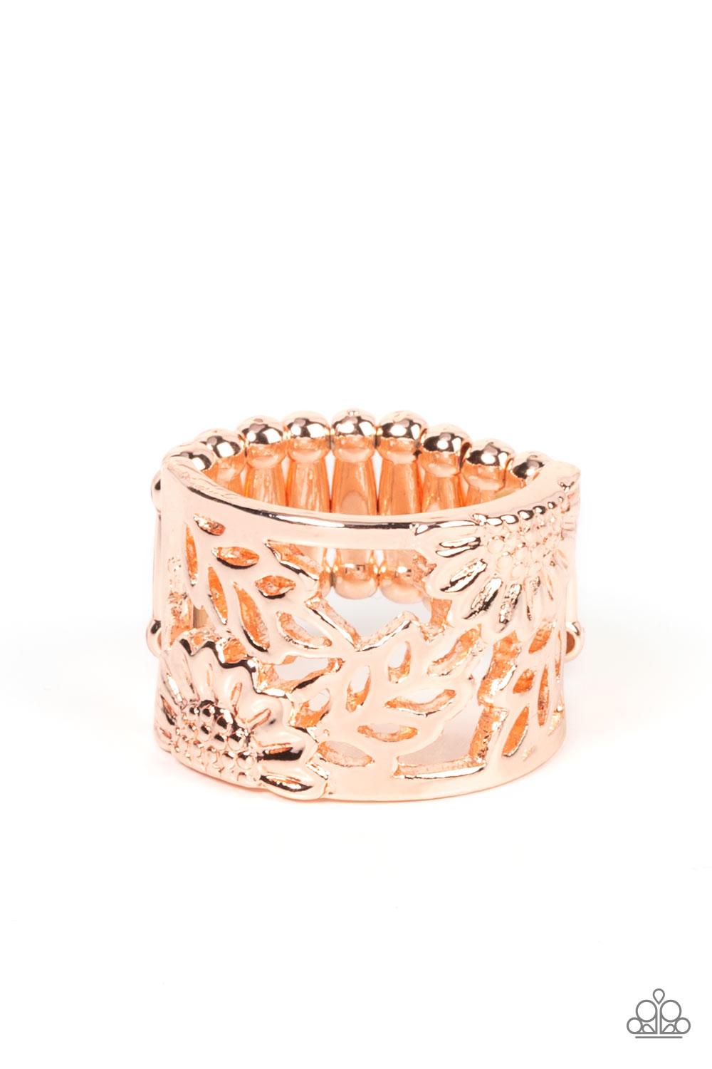 Farmhouse Foliage Rose Gold Ring - Jewelry by Bretta