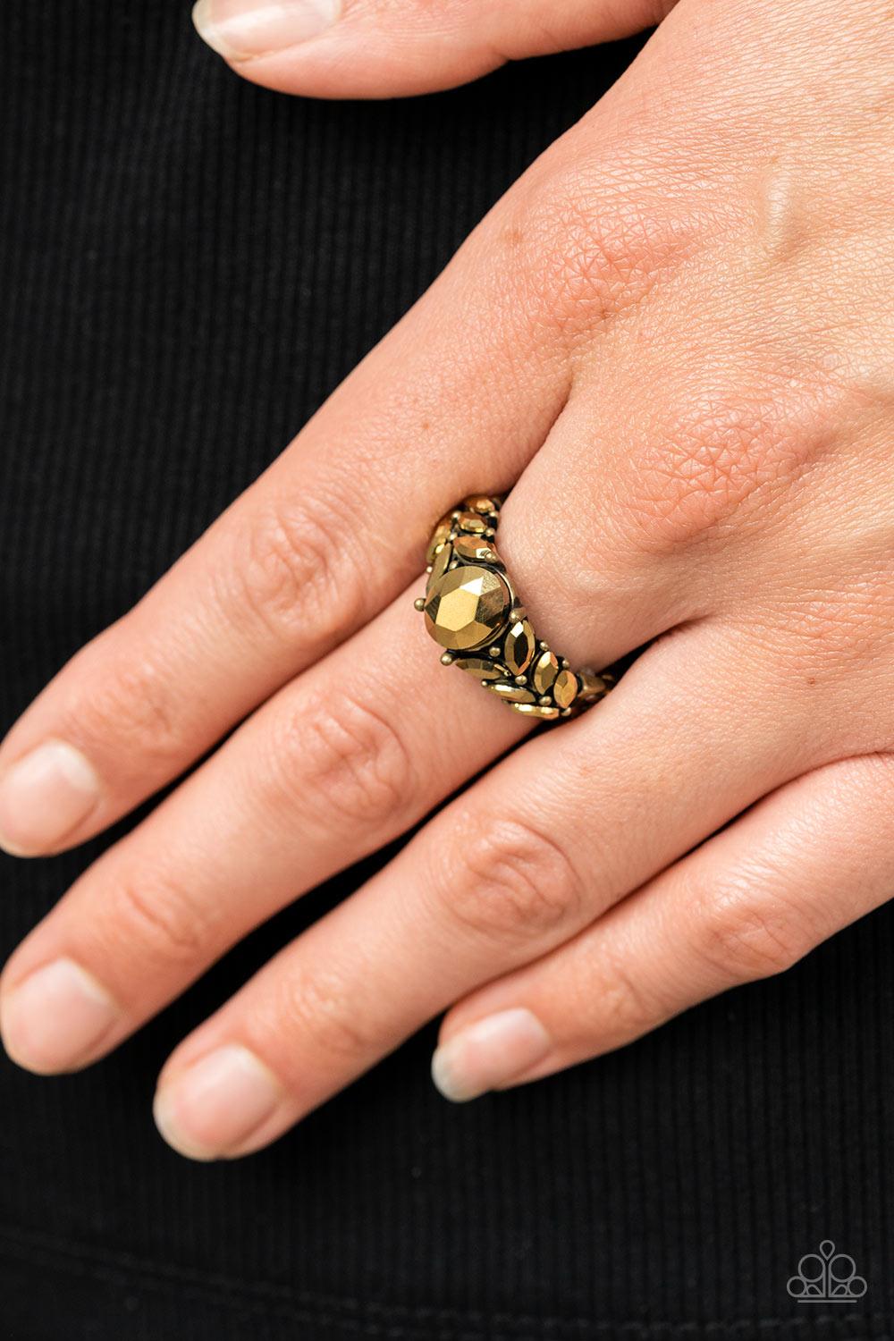 Smooth Smolder Brass Ring - Jewelry by Bretta