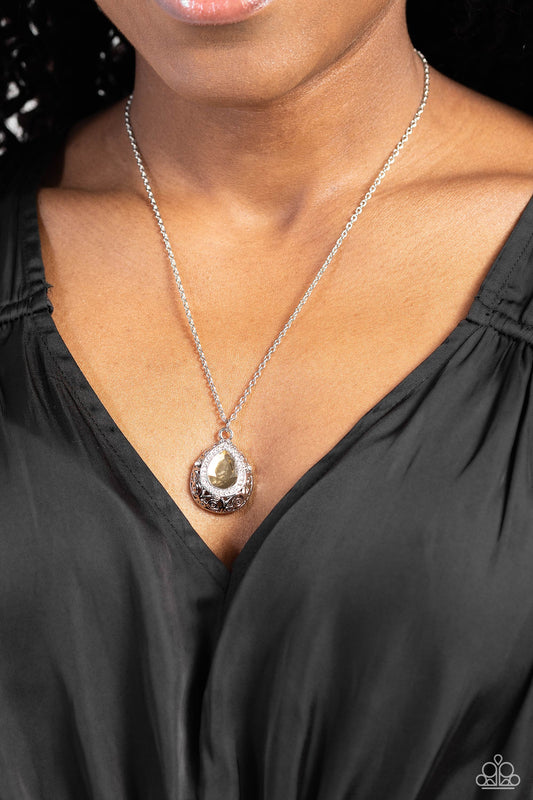 Gracefully Glamorous Brown Necklace - Jewelry by Bretta