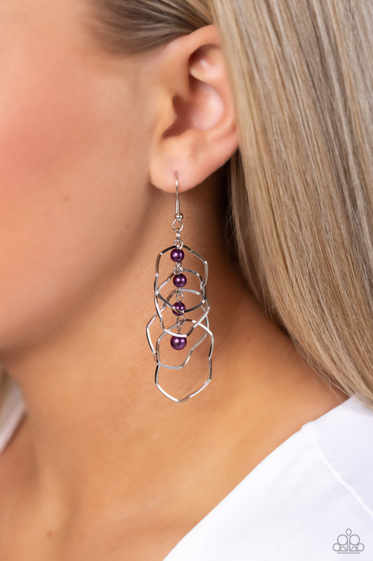 Pearl Palooza Purple Earrings - Jewelry by Bretta