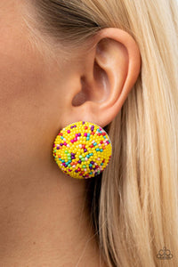 Kaleidoscope Sky Yellow Earrings - Jewelry by Bretta