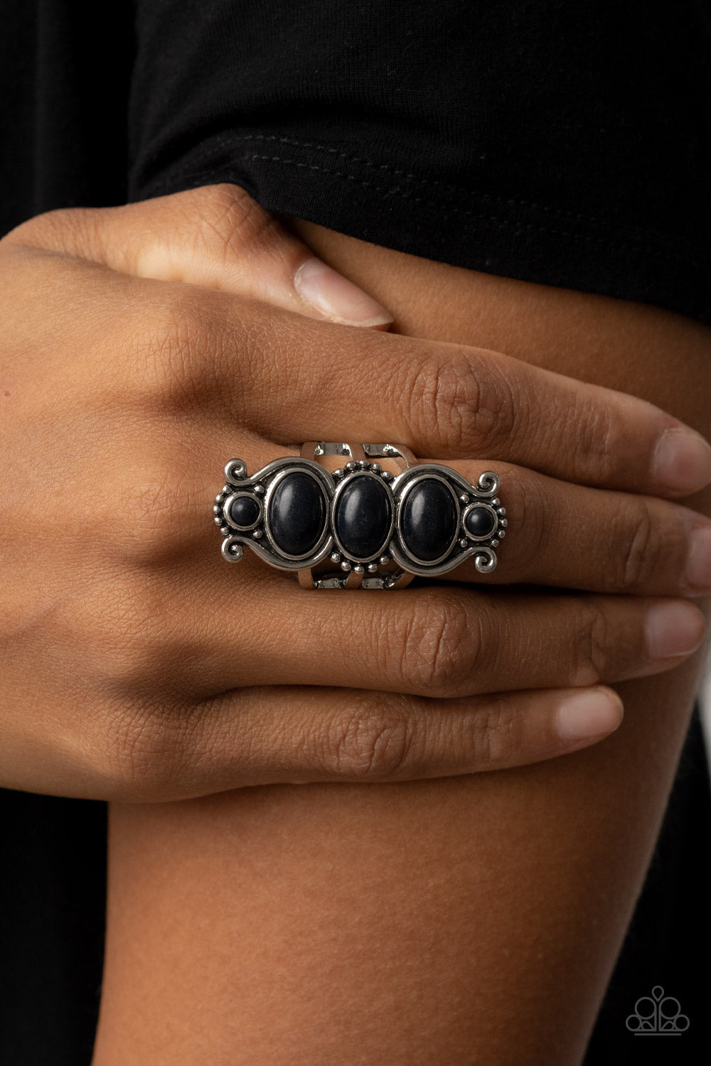 Roswell Relic Black Ring - Jewelry by Bretta