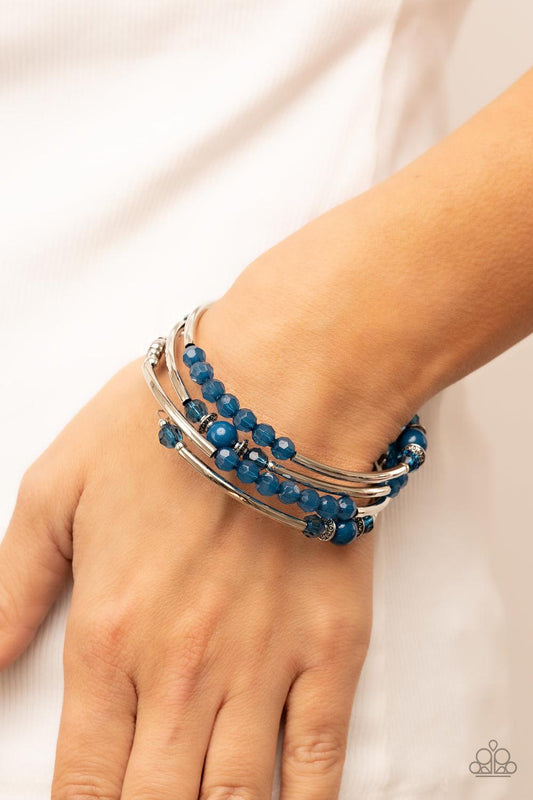 Whimsically Whirly Blue Bracelet - Jewelry by Bretta