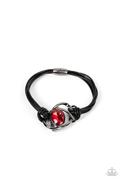 Keep Your Distance Red Bracelet -Jewelry by Bretta