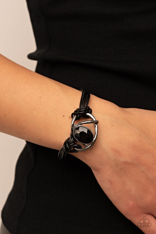 Keep Your Distance Black Bracelet - Jewelry by Bretta