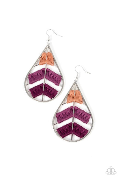 Nice Threads Purple Earrings - Jewelry by Bretta