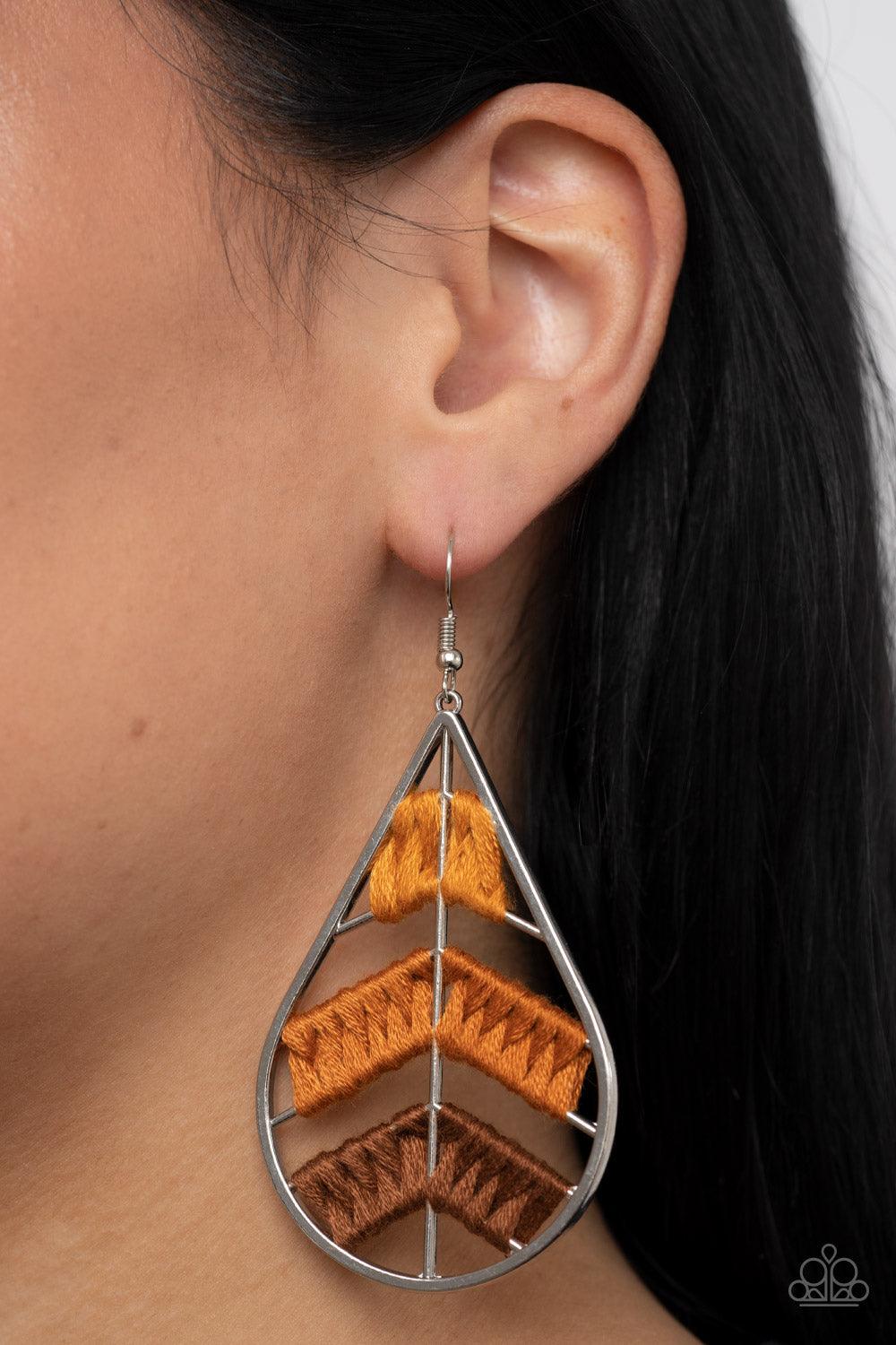 Nice Threads Orange Earrings - Jewelry by Bretta