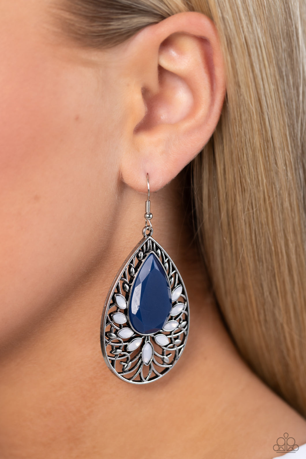Floral Fairytale Blue Earrings - Jewelry by Bretta