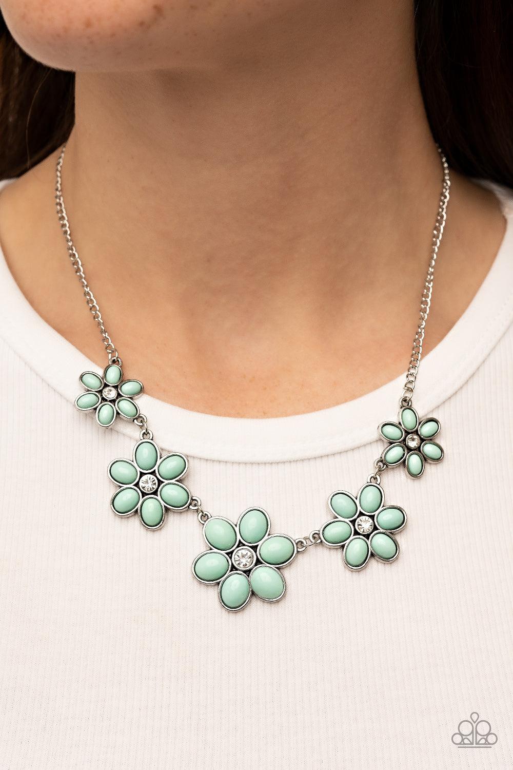 Prairie Party Green Necklace - Jewelry by Bretta