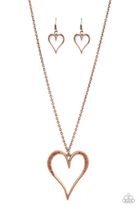 Hopelessly In Love Copper Necklace - Jewelry by Bretta