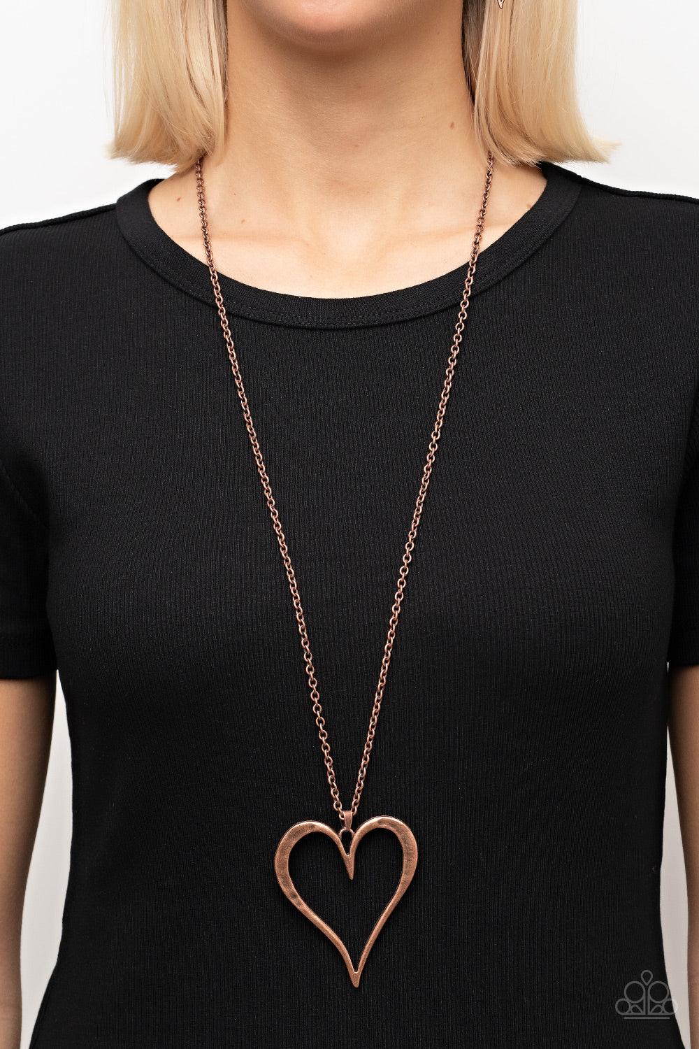 Hopelessly In Love Copper Necklace - Jewelry by Bretta