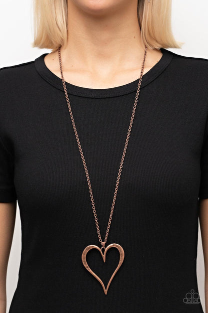 Hopelessly In Love Copper Necklace - Jewelry by Bretta