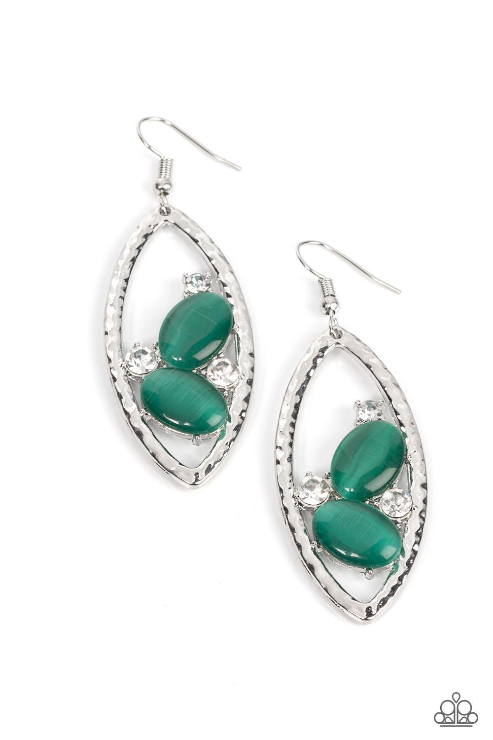 Famously Fashionable Green Earrings - Jewelry by Bretta