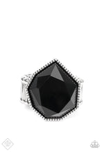 Dynamically Defaced Black Ring - Jewelry by Bretta