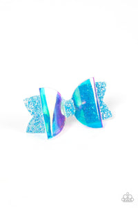 Futuristic Favorite Blue Hair Bows - Jewelry by Bretta