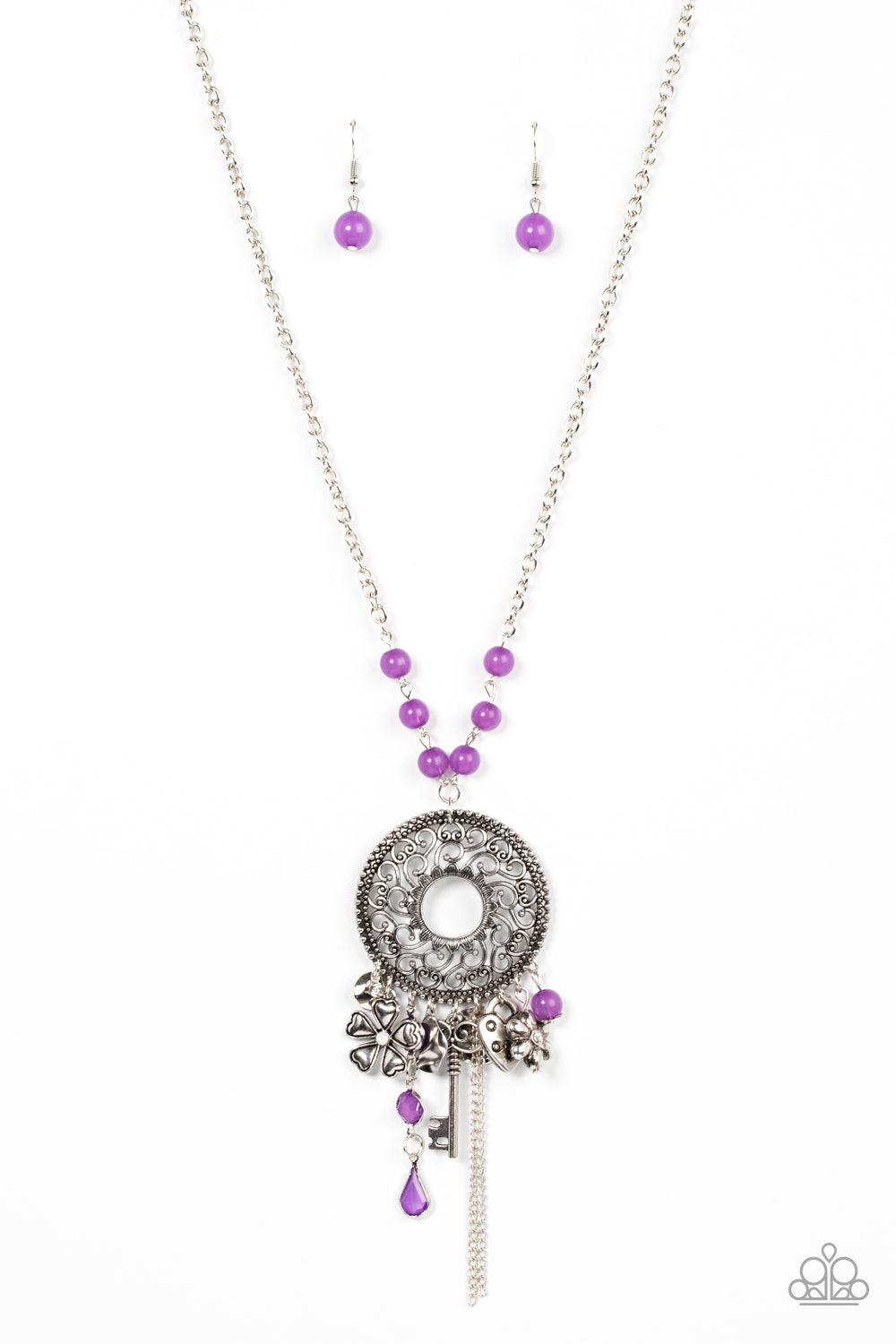 Trinket Necklace 2 Purple · A Chain Necklace · Jewelry Making on