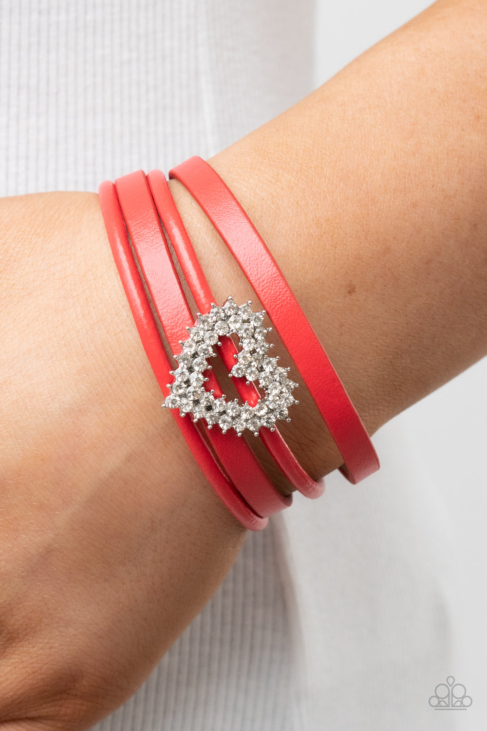 Wildly in Love Red Bracelet - Jewelry by Bretta