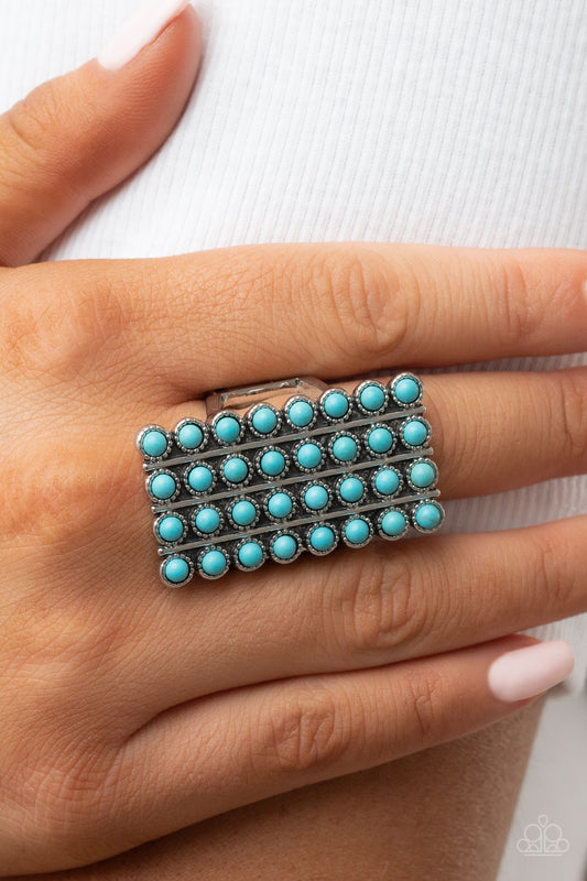 Pack Your SADDLEBAGS Blue Ring - Jewelry by Bretta