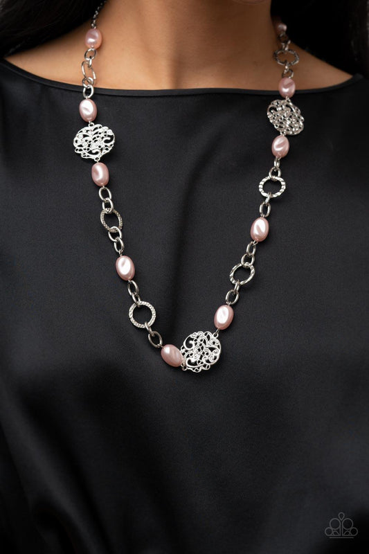 Social Soiree Pink Necklace - Jewelry by Bretta