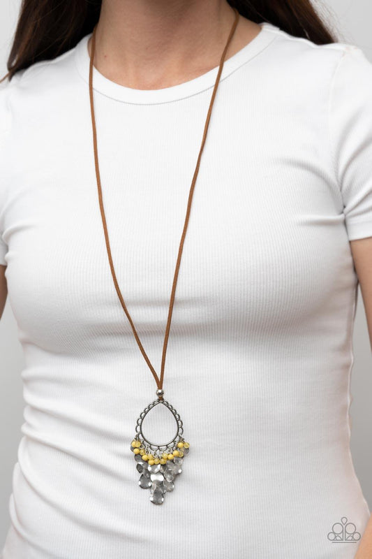 Paradise Pageantry Yellow Necklace - Jewelry by Bretta