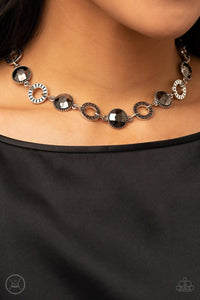 Rhinestone Rollout Silver Necklace - Jewelry by Bretta