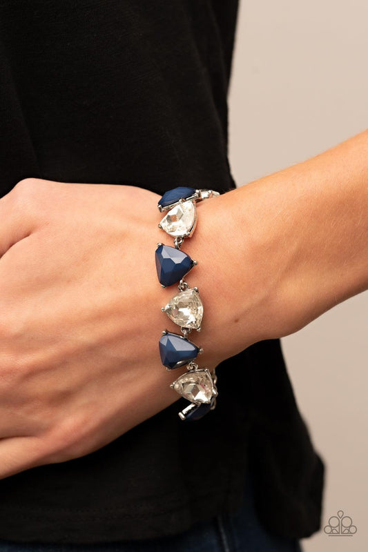 Pumped up Prisms Blue Bracelet - Jewelry by Bretta