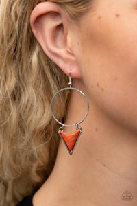 Sahara Shark Orange Earrings - Jewelry by Bretta