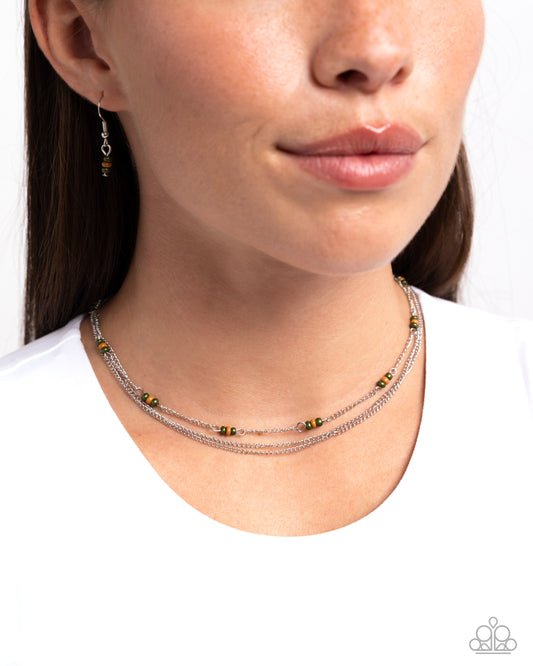 Bountifully Beaded Green Necklace - Jewelry by Bretta