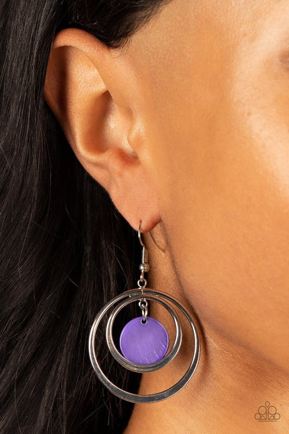 Mai Tai Tango Purple Earrings - Jewelry by Bretta