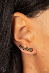 Its Just a Phase Brass Earrings - Jewelry by Bretta