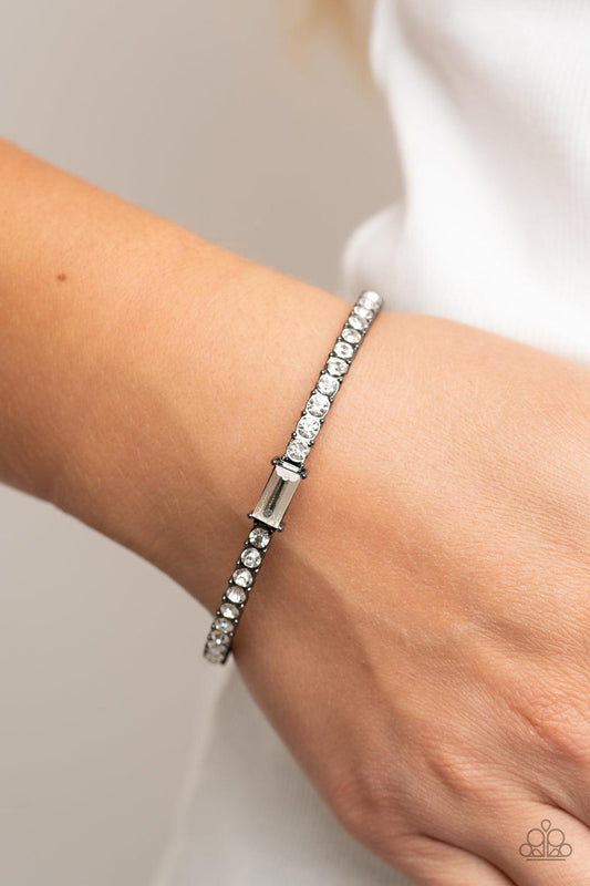 Party Crashing Couture Black Bracelet - Jewelry by Bretta