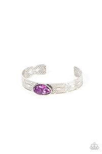 Gobi Glyphs Purple Bracelet - Jewelry by Bretta